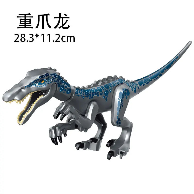 Jurassic World 3 Brutal Raptor Building Blocks – Tyrannosaurus, Indominus, and I-Rex Dinosaur Toy for Kids