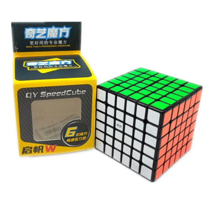 Qiyi Magic Cube 2x2, 3x3, 4x4, 5x5, 6x6, Black Stickers, Educational Puzzle Toy for Children & Kids, Cubo Magico Gift Toy