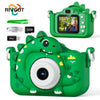 Kids Digital Camera with 32GB Card, 1080P HD Screen, Outdoor Cartoon Dinosaur Design, Photo and Video Toy, Birthday Gift