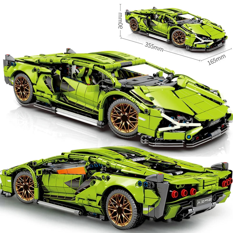Technical Racing Car Building Blocks – Static and Remote Control RC Car Toy