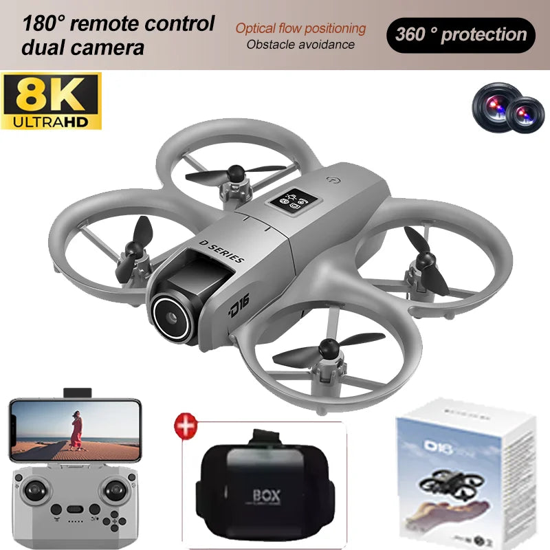 8K WIFI GPS RC Drone – Professional HD Aerial Photography with 180° Dual Camera