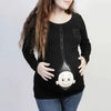 L-4XL Maternity T-Shirts | Funny Cute Baby Peeking Out | Maternity Shirts & Tops for Pregnant Women