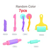 Creative 3D Plasticine Mold Modeling Clay Accessories - DIY Play Dough Tool Kit with Plastic Set, Knife, and Mold, Educational Toys for Kids