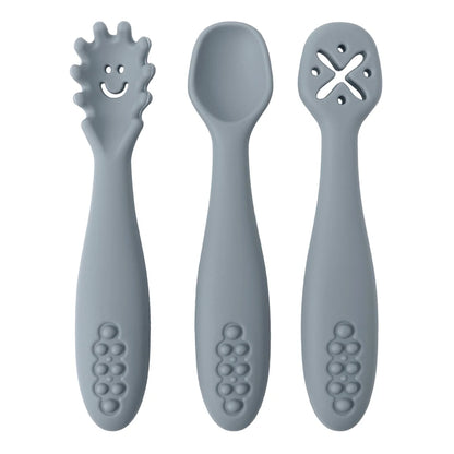 3PCS Cute Baby Learning Spoons Utensils Set – Newborn Feeding Spoon Set for Toddlers