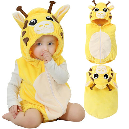 MICHLEY Carnival Baby Romper Bodysuit – Sleeveless Newborn Clothes for Infant & Toddler, Halloween Photography Prop for Boys & Girls