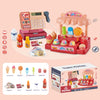 Kids Cash Register Playset with Scanner, Lights & Sounds — Pretend Supermarket Toy with Play Money & Cards