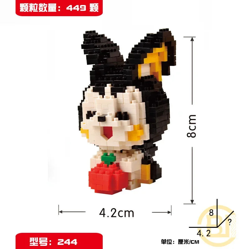 DIY Pokemon Mini Building Blocks – Pikachu, Charizard, Eevee, Mewtwo Anime Model Toys