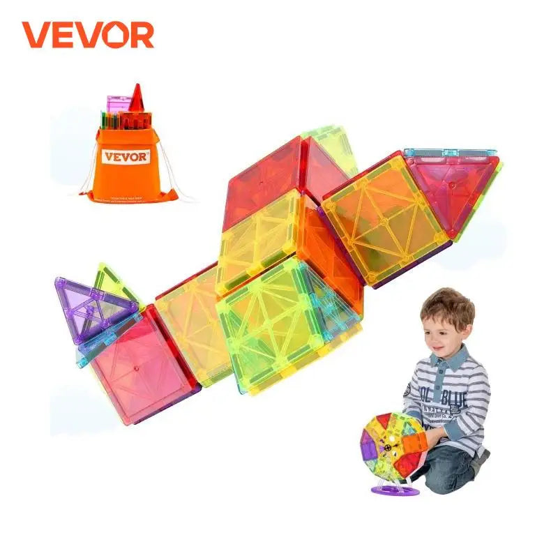 VEVOR 121PCS Magnetic Building Blocks Construction Set