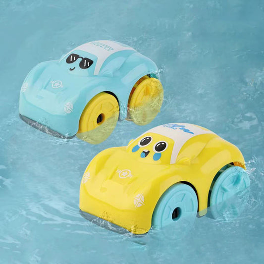 Clockwork Bath Toy Car – Floating ABS Amphibious Vehicle for Kids