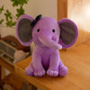 Cute Elephant Plush Pillow — 25 cm (9.8 in) Soft Cotton Stuffed Animal Kawaii Sleeping Aid