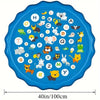 Giant 100cm or 170cm Water Splash Pad Sprinkler Mat for Kids with Adjustable Jets