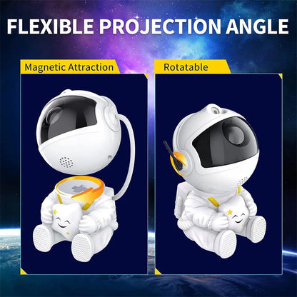 Astronaut Galaxy Star Projector Night Light with Nebula & Remote Control for Kids