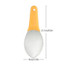Multifunctional Stainless Steel Mango Slicer & Dicer — Serrated Mango Cutter, Peeler & Scoop, 8.3 x 3.15 in (21.1 x 8.0 cm), Yellow