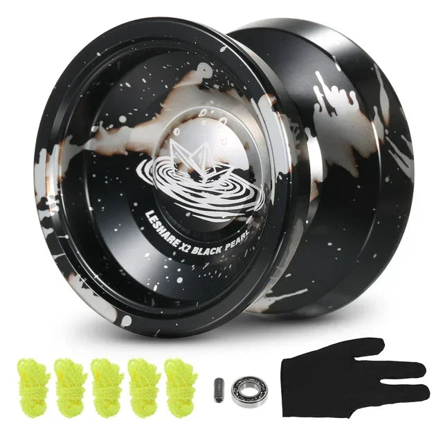 New Professional Yo-Yo Ball - Stainless Steel Bearings - Colored Aluminum Yo-Yo - Suitable for Children, Beginners & Advanced Class