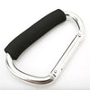 Large Aluminum Carabiner Stroller Hooks Organizer D-Ring Spring Snap Keychain Clip for Hanging Purses and Shopping Bags