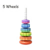 2024 New Rainbow Turret Stacking Toy – Music Color Nesting Rings for 1-3 Year Old Infants, Early Education Puzzle Gift