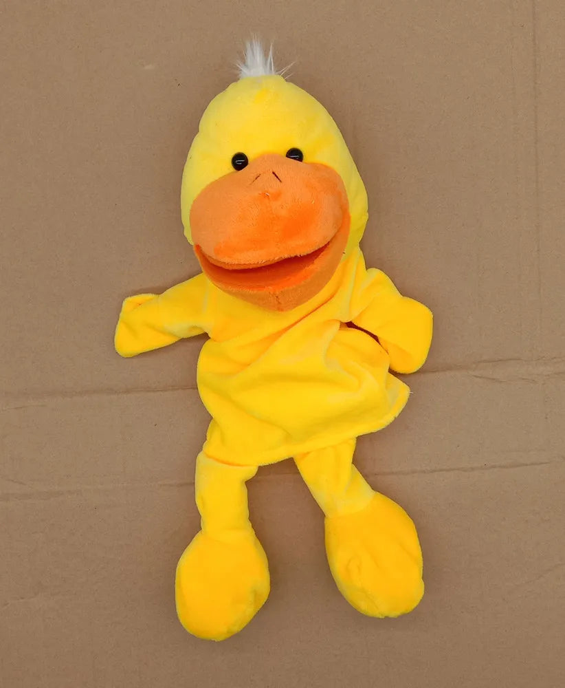35cm Cartoon Animal Hand Puppets, Lion Elephant Pig Parent-Child Game Toys for Kids
