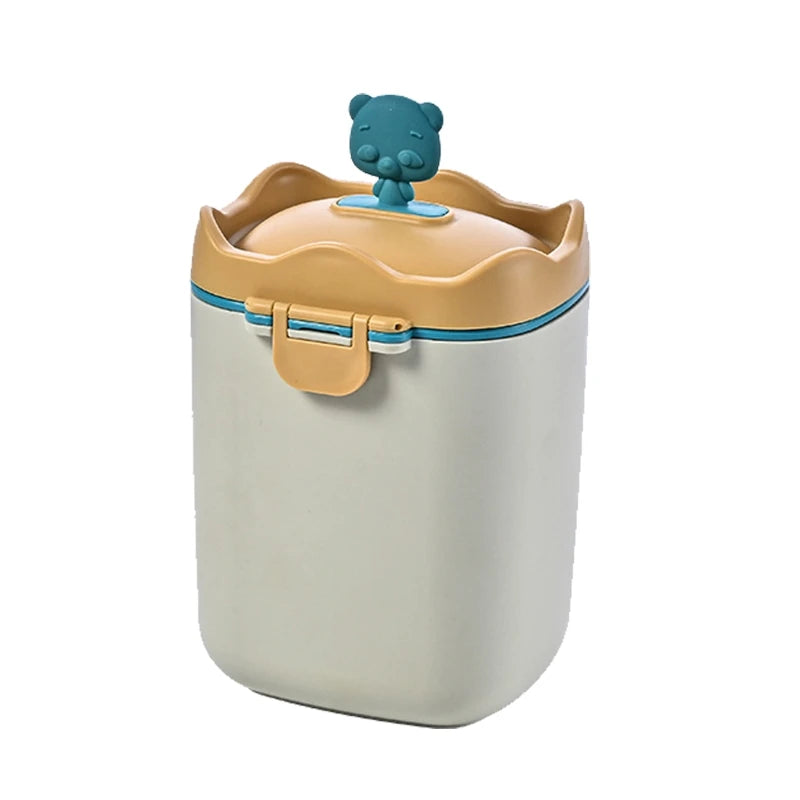 Portable Baby Food Storage Box - BPA Free Formula Dispenser, Cartoon Infant Milk Powder Box, Toddler Snacks Cup Container, Leak-Proof, Eco-Friendly