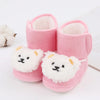 Baby Winter Snow Boots with Cute Bear and Fluff Balls Soft Sole Infant Toddler Shoes