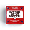 Mini Box - How Well Do You Know Me? Card Game, Fun Board Game for Family and Friends Entertainment