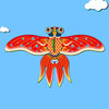 New Fashion High Quality Fishing Rod Kite – Cartoon Miniature Parrot, Eagle, Swallow Kite for Children, Dynamic Kite Toy