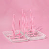 Drying Rack Tree Storage, Nipple Shelf, Baby Pacifier Feeding Cup Holder, Baby Bottle Cleaning Dryer Drainer, Double-Sided Portable