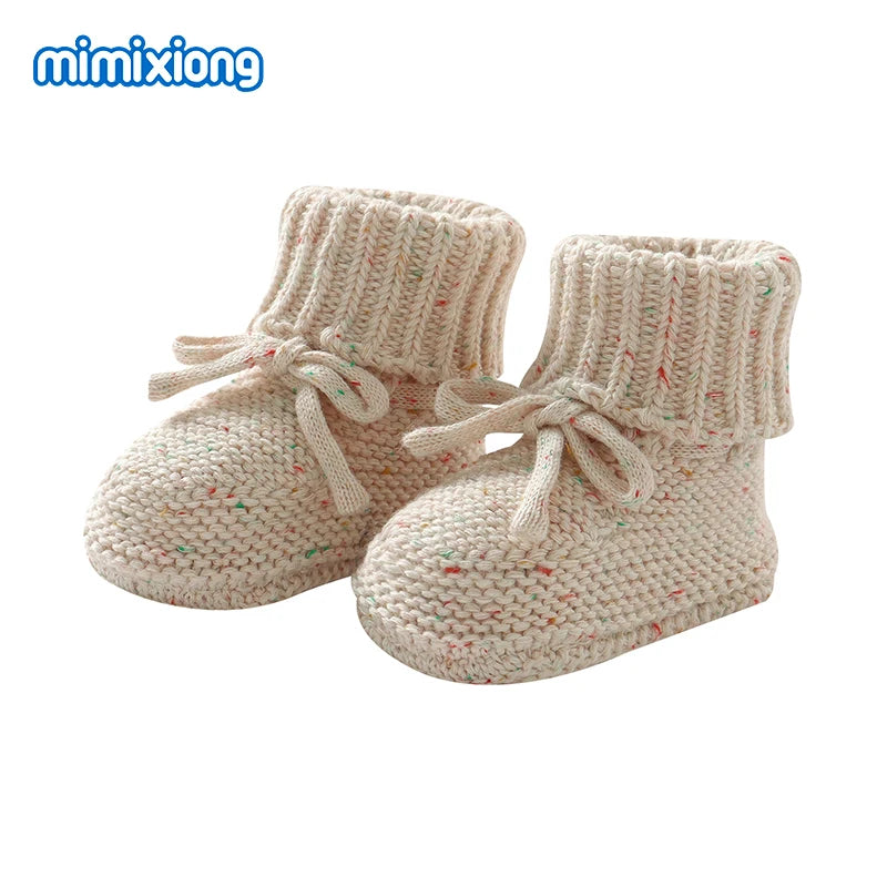 Baby First Walkers – Breathable Anti-Slip Knitted Booties for Newborn Boys & Girls, 0-18M Unisex Prewalkers