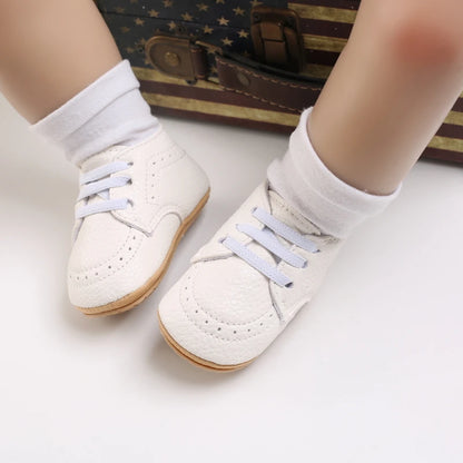 Boys and Girls Leather Loafers – Comfortable Oxford Dress Shoes, First Walkers, Baby Outdoor Shoes