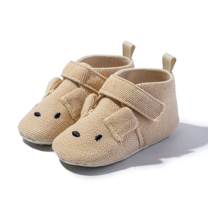 Baby Unisex Cotton Shoes – Cute Animal Bee Anti-Slip Soft Bottom First Walkers for Boys & Girls, Newborn Toddler Crib Shoes