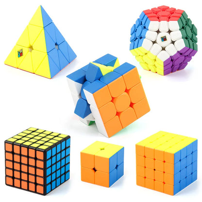 Moyu Meilong Series Magic Cube, MFJS Special-Shaped Meilong 2x2, 3x3, 4x4, 5x5 Puzzle, Pyraminx, Skewb, Cubo Magico, Kids Toy Gift
