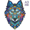 100-300 Piece Wooden Animal Jigsaw Puzzle - Wolf and Chicken Irregular Pieces 3D Brain Teaser for Adults & Kids Holiday Gift