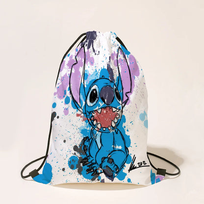 Disney Stitch Cartoon Drawstring Bag for Boys and Girls | Party Gifts, Birthday Decorations, and Backpack - Kidzy Market