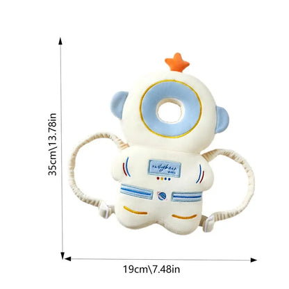 Baby Fall Pillow Backpack Head Protector Cartoon Design with Water Filling and Magnetic Material for Baby Protection