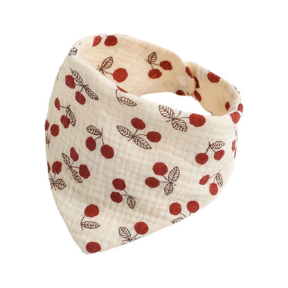 Baby Bandana Bibs | Muslin Drooling Bib for Infants 0-1 Year | High Absorbent Teething & Soothe Towel | Stylish Floral Design - Kidzy Market