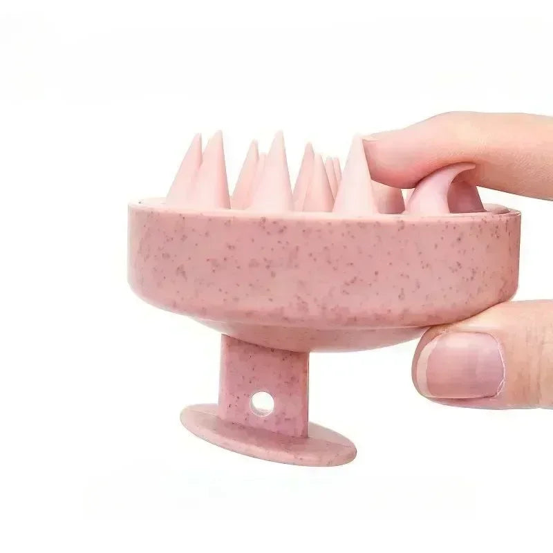 Head Cleansing and Massage Scalp Brush - Wet and Dry Soft Massage Cushioned Airbag for Deep Conditioning - Non-invasive Scalp Massager