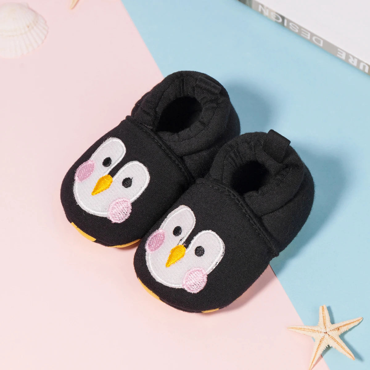 Baby Unisex Cotton Shoes – Cute Animal Bee Anti-Slip Soft Bottom First Walkers for Boys & Girls, Newborn Toddler Crib Shoes