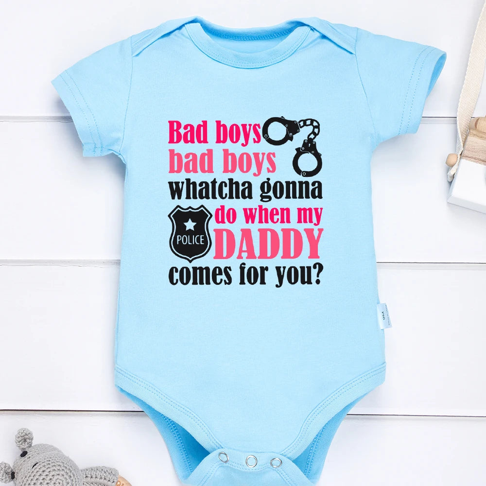 Baby Girl and Boy Bodysuit White Cotton Cozy Newborn Onesie Pajamas Cartoon Creative Cute Toddler Jumpsuit Multi Color Clothes