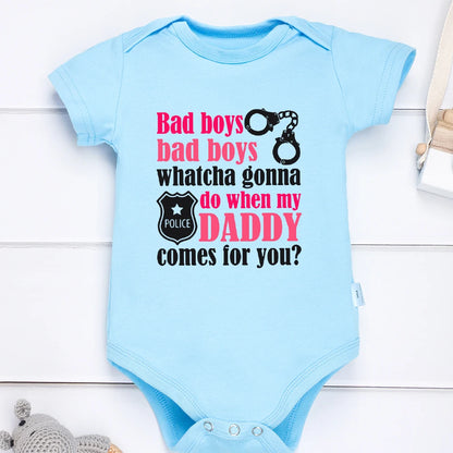 Baby Girl and Boy Bodysuit White Cotton Cozy Newborn Onesie Pajamas Cartoon Creative Cute Toddler Jumpsuit Multi Color Clothes