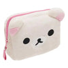 Cute Bear Plush Makeup Organizer Cosmetic Bag Kawaii Vanity Case Pencil Pouch