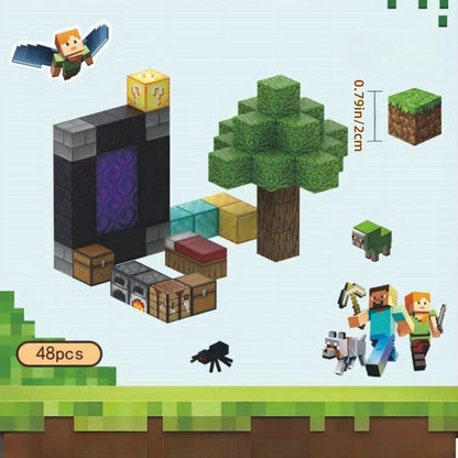 Creative Magnetic Building Block Bricks Famous Scene Architectural Set