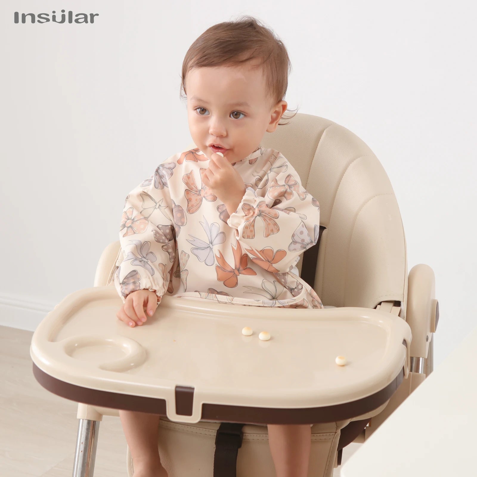 Waterproof Long-Sleeve Baby Bib with Pocket – Full-Cover Feeding Apron for Mess-Free Mealtime - Kidzy Market
