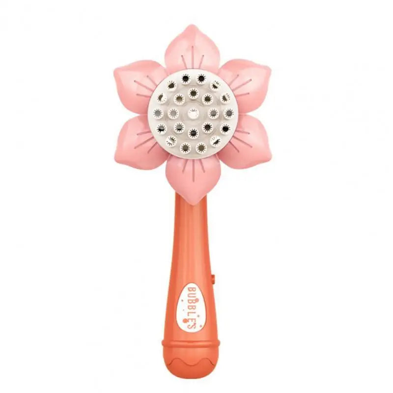 Sunflower Bubble Machine – 23-Nozzle Battery-Operated Bubble Blower for Kids, Outdoor Party Toy