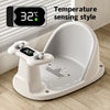 Portable Children's Shower Seat – Temperature Sensing Stand for Newborns and Toddlers, Growth Accessories