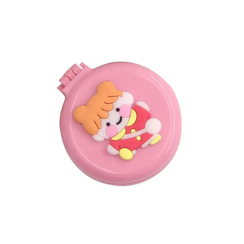 New INS Korean Girls’ Heart Portable Comb - Elegant Flower Air Cushion Comb with Vanity Mirror & Folding Design - Baby Brushes