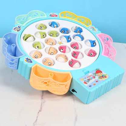Fishing Toys with Electric Spin and Music – Blue and Pink, Size Models Optional, Cute Stickers, Kids’ Toys and Gifts, Practical