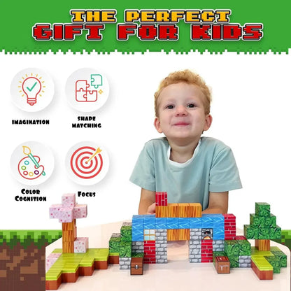 100PCS Magnetic Building Blocks STEM Construction Set for Kids