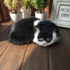 Realistic Mini Plush Cat Doll - 8.27 x 6.69 x 2.76 in (21 x 17 x 7 cm) Simulation Animal Toy & Car Ornament