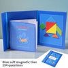 Wooden Magnetic Tangram Puzzle Book – Portable Montessori Educational Toy for Kids
