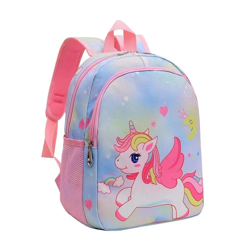 Toddler Girls Backpack Cartoon Unicorn Mermaid Print School Bag for Kindergarten Elementary Gift for Children Girls Backpacks - Kidzy Market