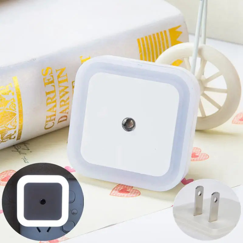 Wireless LED Night Light Sensor Mini EU/US Plug for Kids Room Bedroom Living Room Decoration